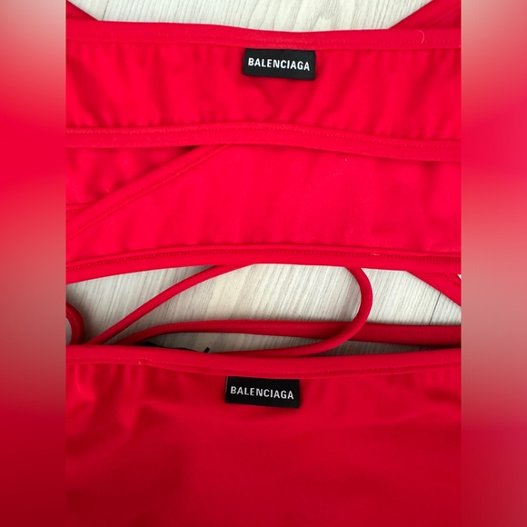BALENCIAGA Wrap Tie-detailed stretch bikini FULL SET 2 BIKINI NWT - Picture 9 of 11